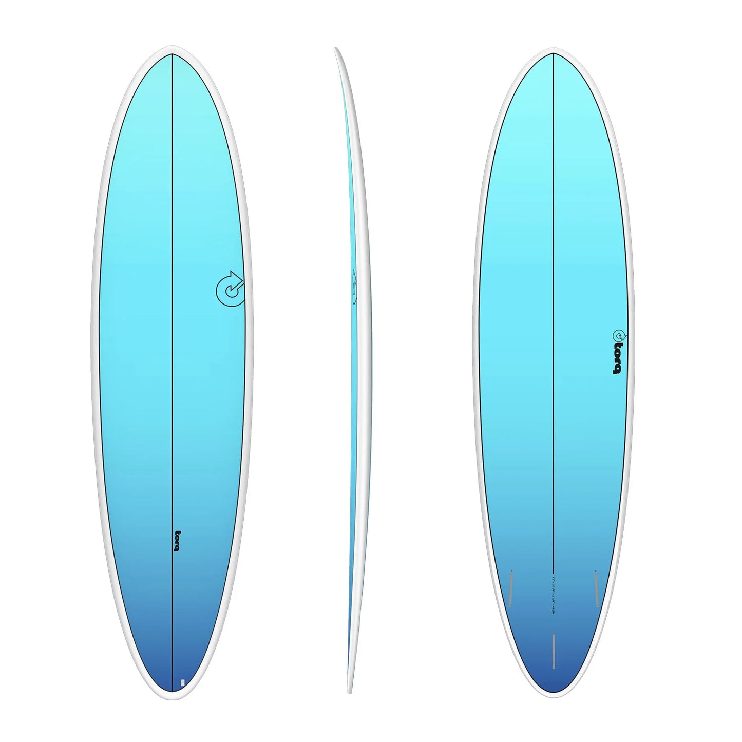 Torq 7'6 Fun Surfboard Blue Fade