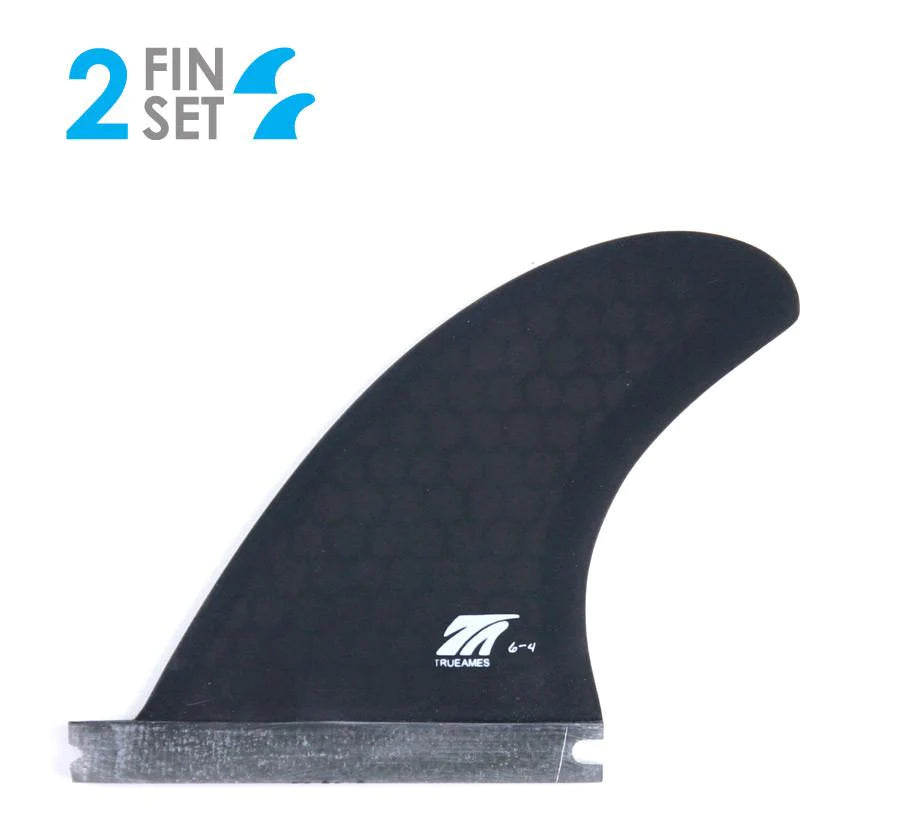 True Ames 6-4 Quad Rear Hex Core Futures Fin Set