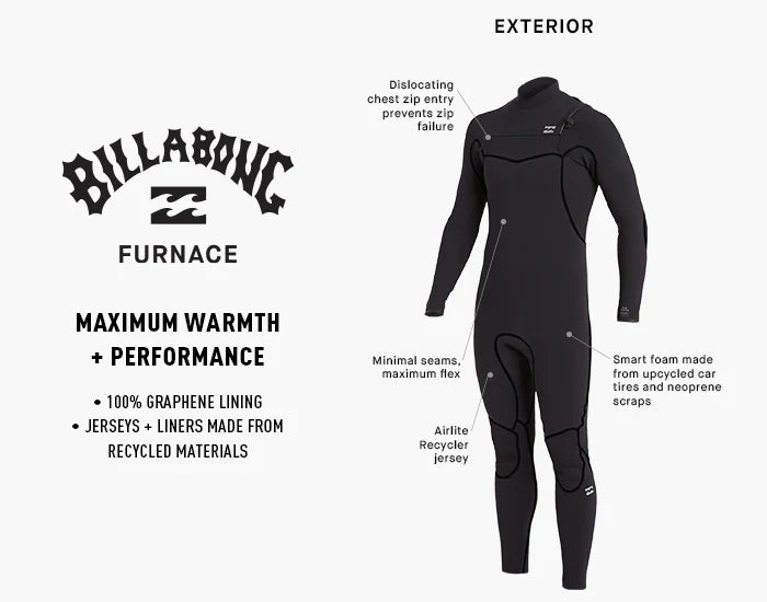 Billabong Furnace Hooded 5/4 Men's Wetsuit