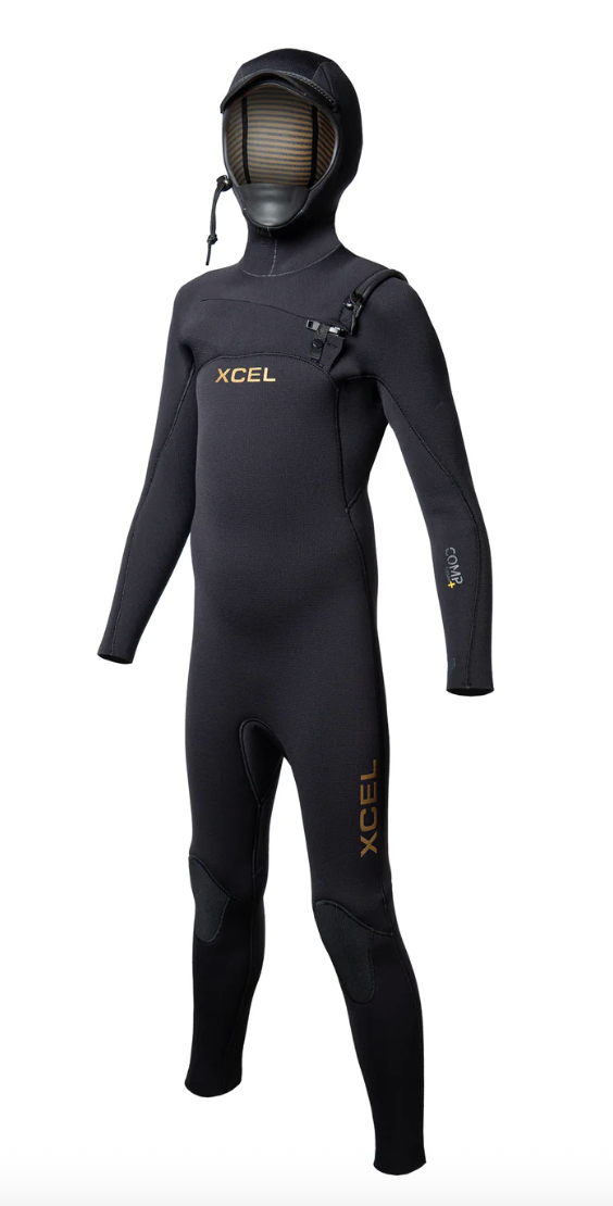 Xcel Youth Comp + 5/4 Hooded Kids Wetsuit
