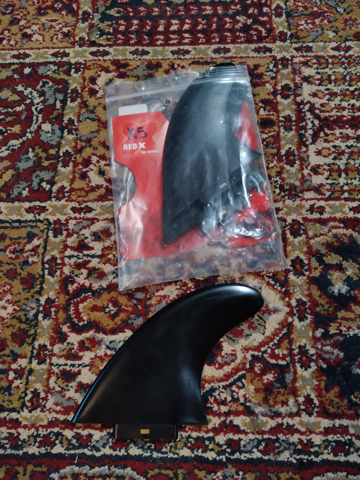 Red X X5 Tri Fin Set Black