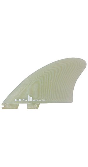 FCSII Retro Keel Fin Set Clear