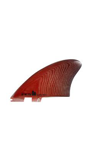 FCSII Retro Keel Fin Set Red