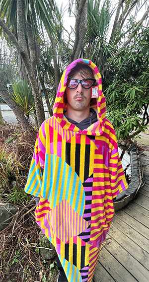 Block Microfiber Changing Poncho