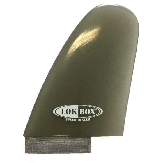 Rainbow Fin Co. Lokbox Speed Dialer Quad Fin Set Clear Smoke