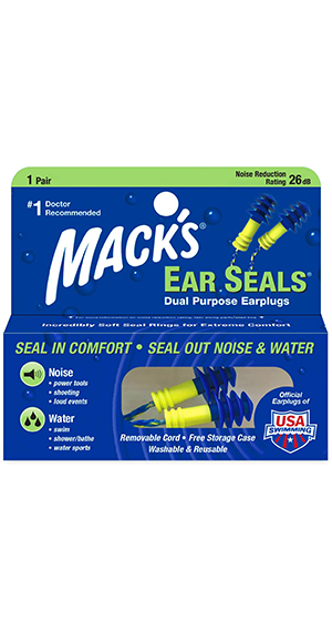 Mack's Ear Seals Ear Plugs W/ Leash