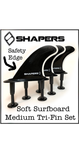 Shapers Soft Medium Tri Fin Set