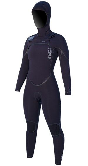 Buell RB2 5/4 Hooded Women's Wetsuit