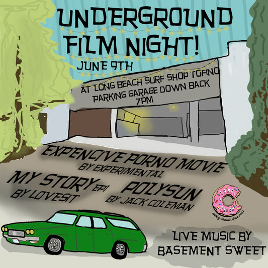 Underground film night at LBSS tofino