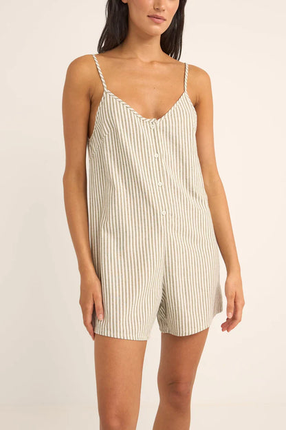 Rhythm Valley Stripe Adjustable Romper