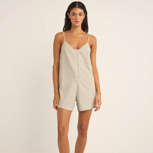 Rhythm Valley Stripe Adjustable Romper