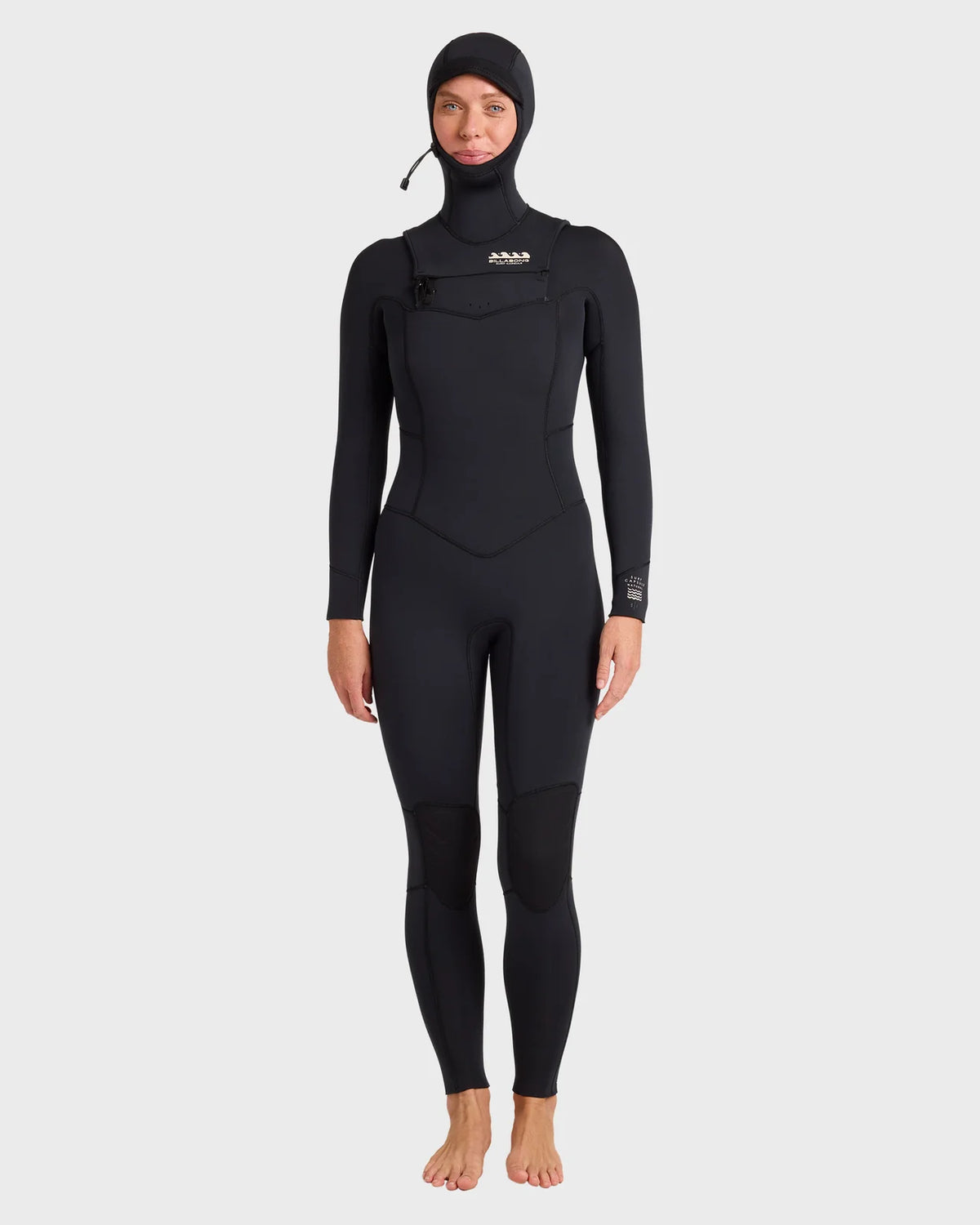 BillaBong 5/4 Womens Salty Days Chestzip Hooded