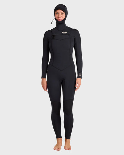 BillaBong 5/4 Womens Salty Days Chestzip Hooded