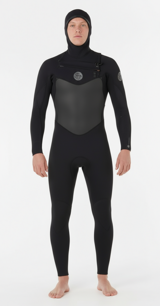 Rip Curl FlashBomb 5/4 Chest Zip With Hood Fullsuit Men's Wetsuit