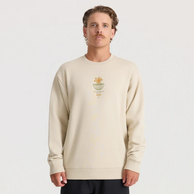 ROARK ENJOY GLOBE CREW FLEECE