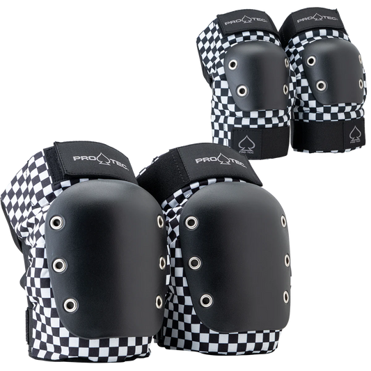 Pro-Tec Street Knee/Elbow Pad Set Black Checker
