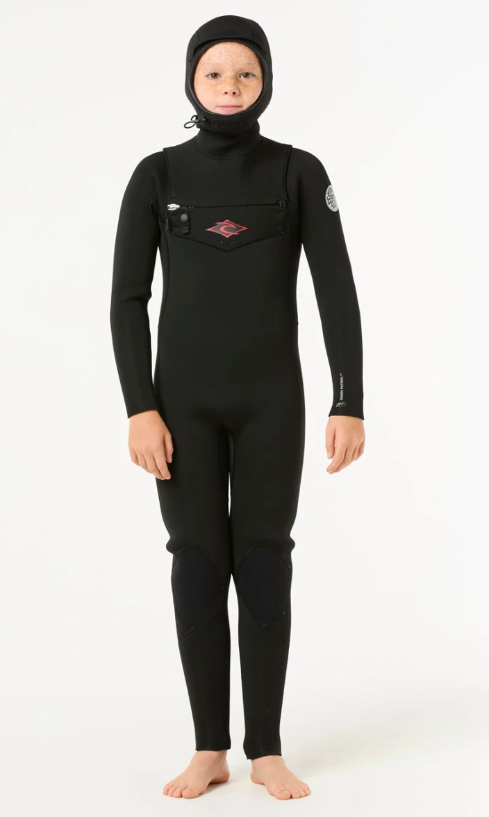 Rip Curl Kids Dawn Patrol 5/4 Hooded Wetsuit