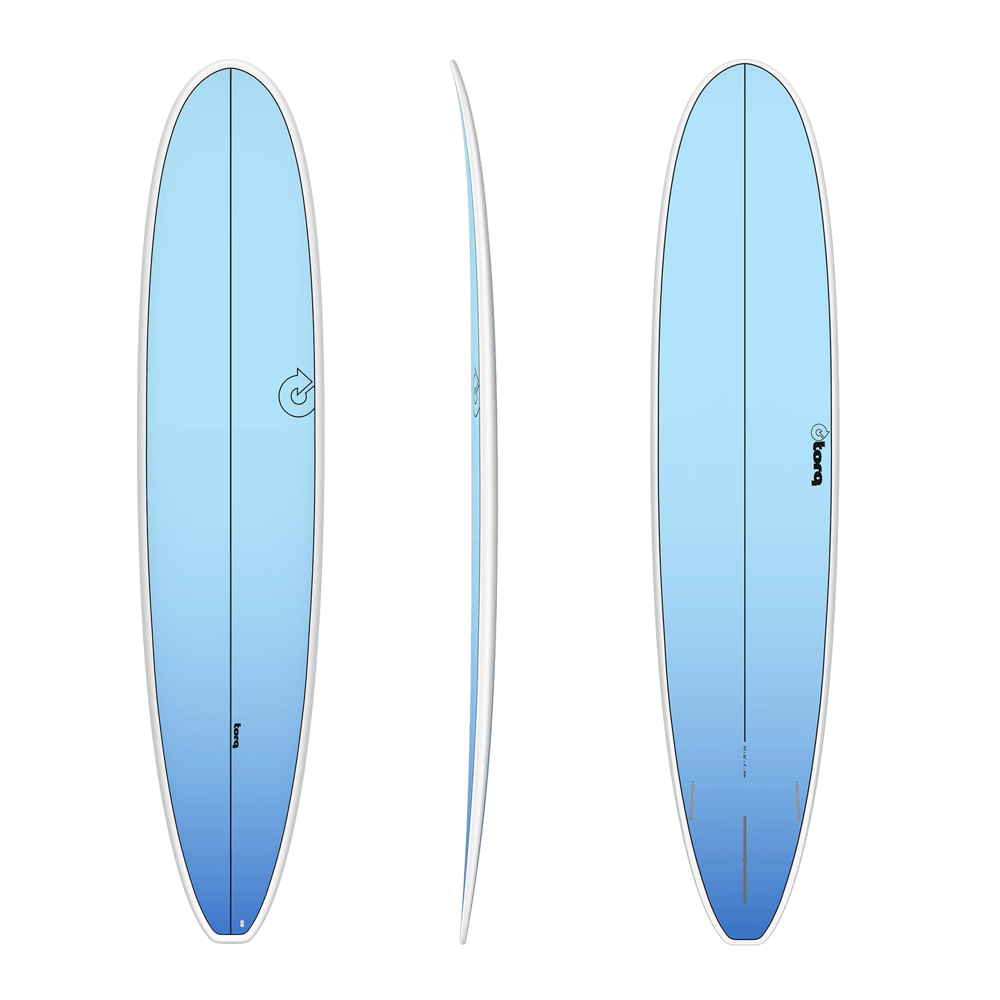 Torq 9'0 Long Surfboard Light Blue Fade