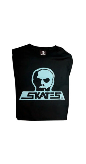 Skull Skates Baby Blue T-shirt