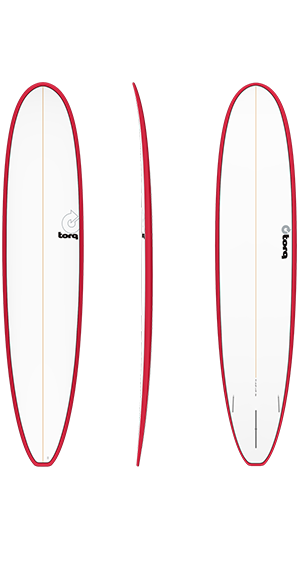 Torq 9'6 Long Surfboard Red Rail