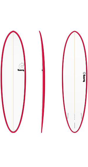 Torq 7'6 Mod Fun Berry Rails Surfboard