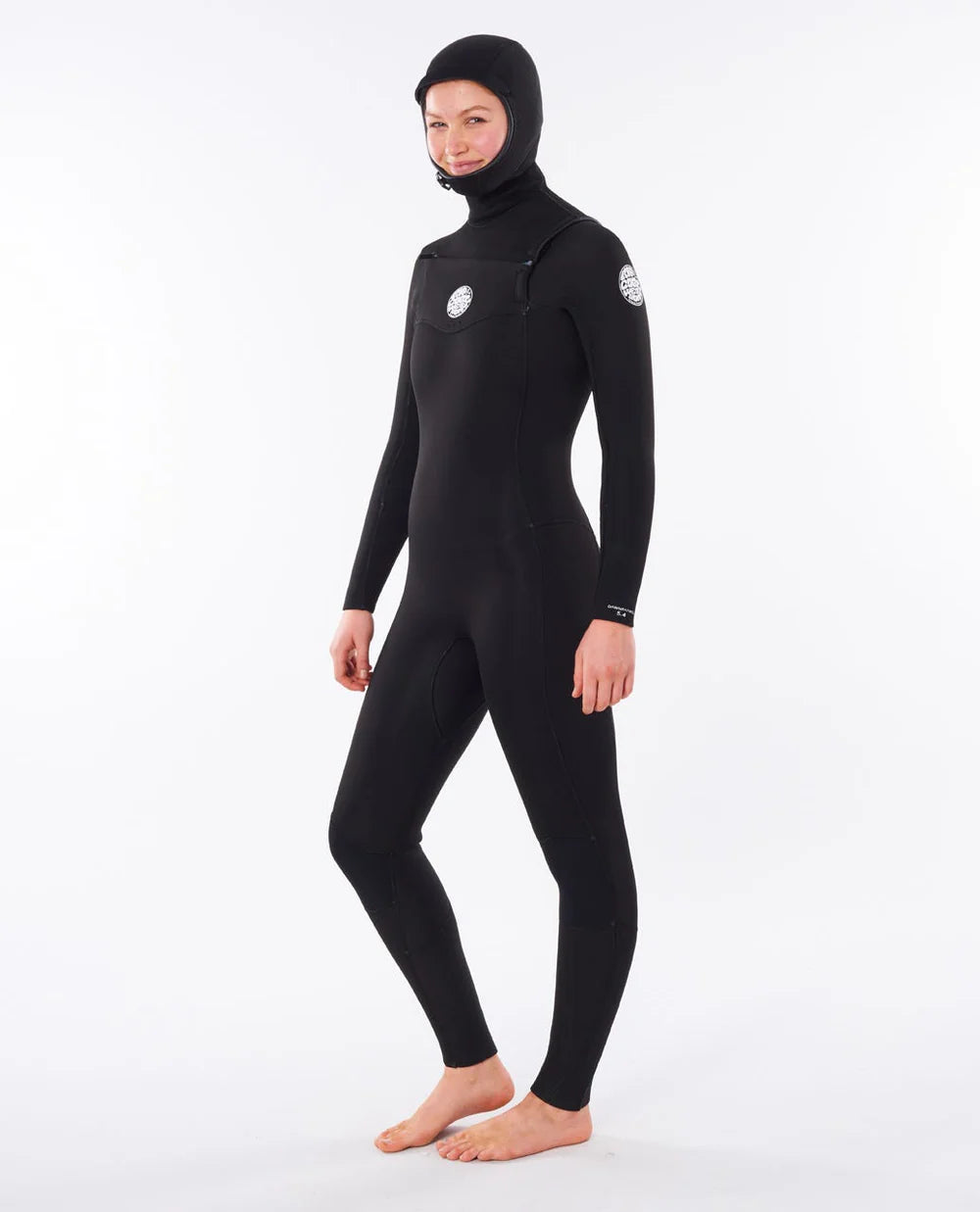 Rip Curl Women's Dawn Patrol 5/4 Chest Zip Hooded Wetsuit