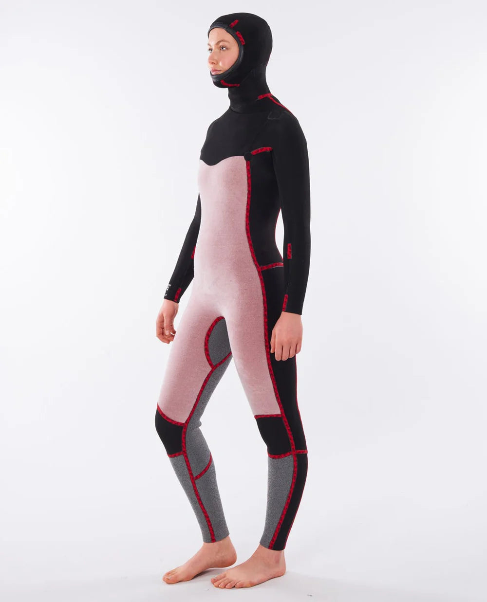 Rip Curl Women's Dawn Patrol 5/4 Chest Zip Hooded Wetsuit