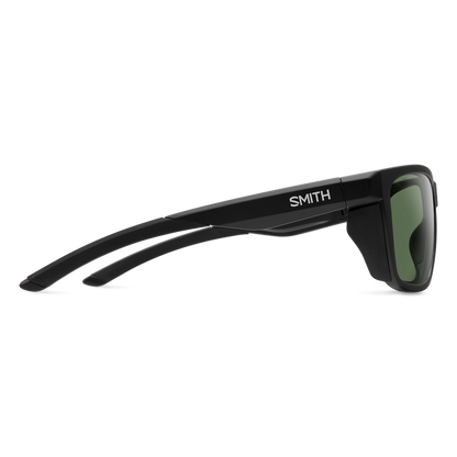 Smith Longfin Sunglasses Matte Black Frame ChromaPop Polarized Gray Green Lens