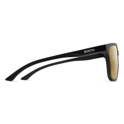 Smith Shoutout Sunglasses Matte Black Frame ChromaPop Polarized Bronze Mirror Lens
