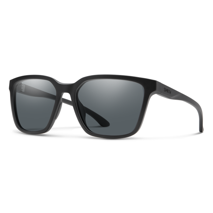 Smith Shoutout Core Sunglasses Matte Black Frame Polarized Gray Lens