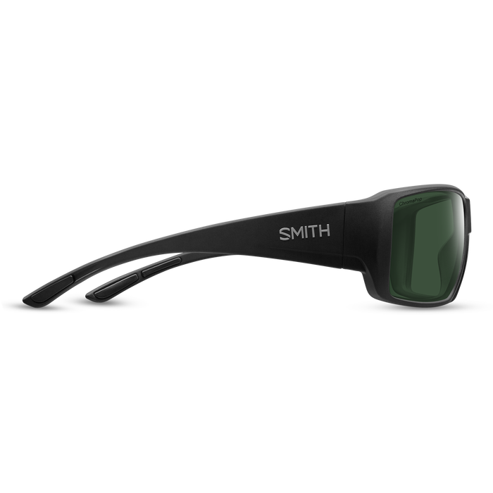 Smith Guide's Choice XL Sunglasses Matte Black Frame ChromaPop Polarized Gray Green Lens