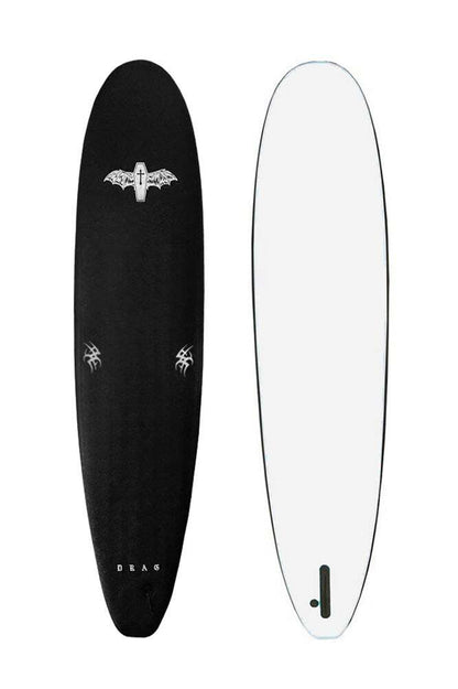 Drag Coffin Foam Top Single Fin Surfboard