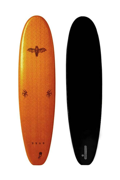 Drag Coffin Foam Top Single Fin Surfboard