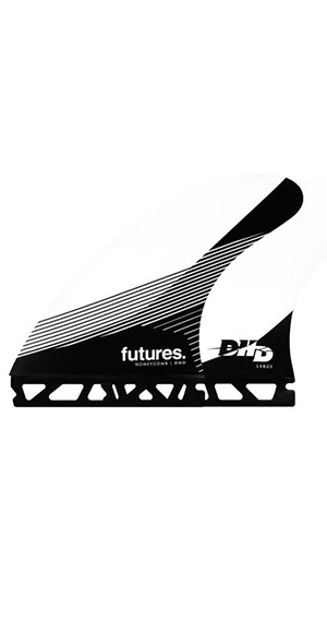 Futures DHD Large Tri Fin Set Black/White