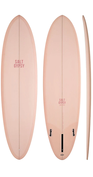 Salt Gypsy 7'4 Mid Tide Blush PU Surfboard