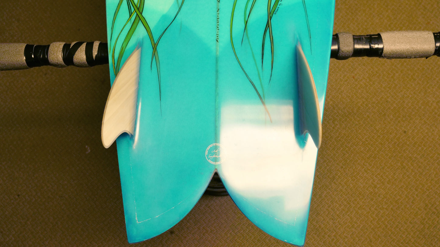 Ark 6'0 Twin Fish Hand Painted by Yvonne Acheson