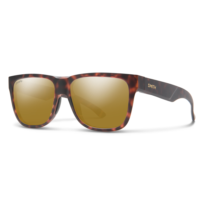Smith Lowdown 2 Sunglasses Matte Tortoise Frame ChromaPop Polarized Bronze Mirror Lens