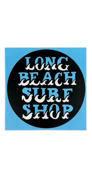 Long Beach Circle Wave Sticker