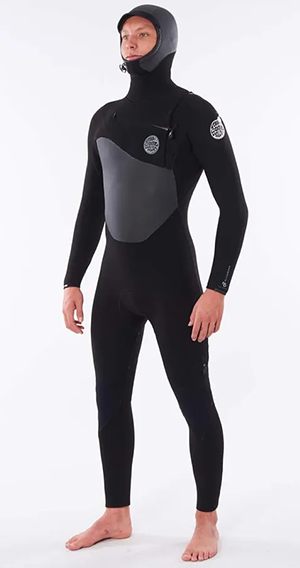 Rip Curl Flashbomb 5/4 hooded men's wetsuit
