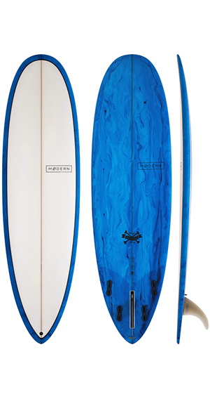 Modern 7'6 Love Child Blue PU Surfboard