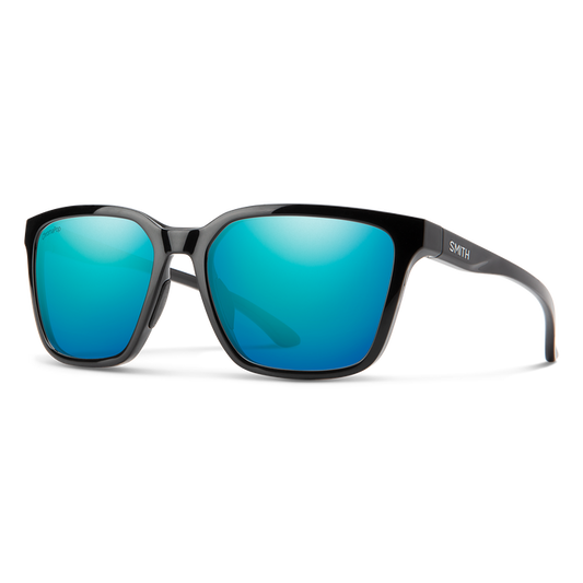 Smith Shoutout Sunglasses Black Frame ChromaPop Polarized Opal Mirror Lens