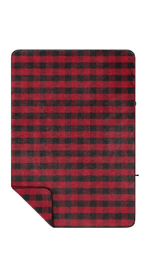 RUMPL Sherpa Fleece Blanket Buffalo Checkered