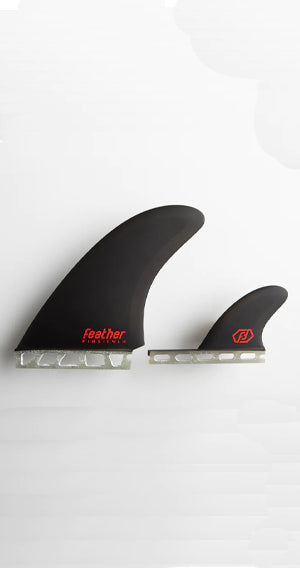 Futures Feather A.I. Twin Nubster Fin set up